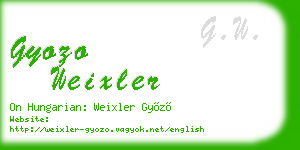 gyozo weixler business card