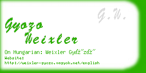 gyozo weixler business card